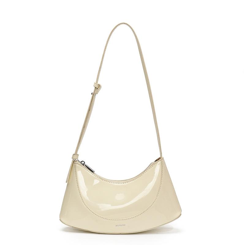 Solid Color Temperament Underarm Bag Women'S High-End Sense Niche Design Personalized Shoulder Messenger Bag