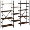 VidaXL Bibliothèque chêne marron 160x28,5x136,5 cm bois d'ingénierie 838877