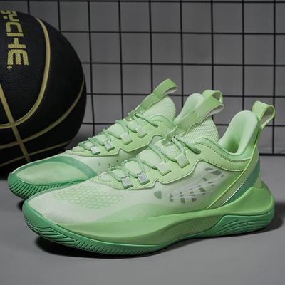 Basketball Shoes Men's Shoes Spring New Wear-resistant Non-slip Casual Sports Shoes Shock-absorbing Rebound Mesh Sneakers