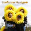 Dress Up Sunflower Headgear Yellow Sunflower Hat Headpiece Party Sunflower Hat  School Play