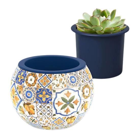 3D Puslespill Plantekasse DIY Blomsterpotte Sammenlåsende Puslespillbiter Sukkulenter Plantekasse for Hjemmekontor Skrivebordsdekor Innendørs Kaktus