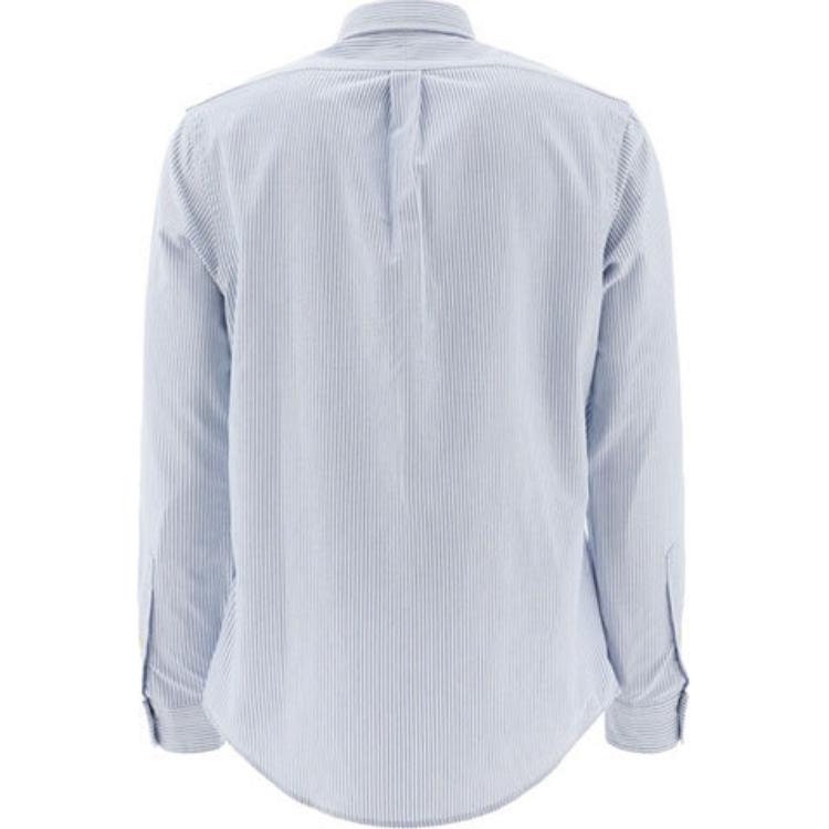 Polo Ralph Lauren Cotton Polo Collar Single-Breasted Long Sleeve Shirt Men Shirts Light-Blue 549084-009