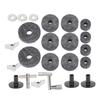 23Pcs Drum Felt Pad Cymbal Kit Non Slip with Base Wing Nuts Washer Percussion Accessories