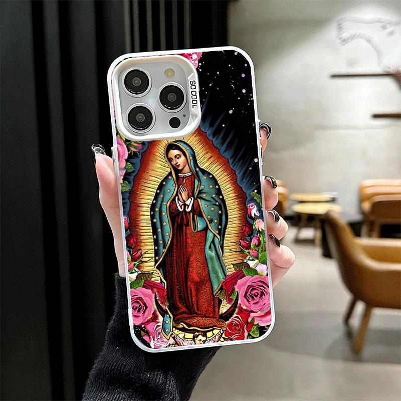 Virgen Mary Virgin De Guadalupe Soft Phone Case for iPhone 15 16 17 Pro Max 17Air 16E 14 Plus 13 12 Mini Shockproof Cover Back S