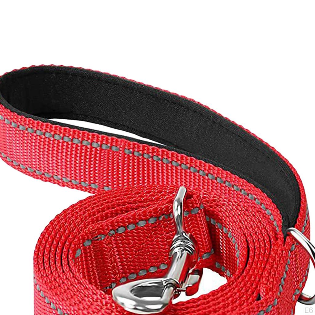 Dog Leash 6 Foot Reflective Nylon Braided Heavy Duty Training for Large and Medium Dogs