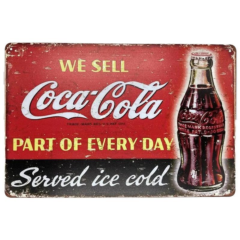 Metal Tin Signs Pizza Coffee Beer Wall Decoration Plaque Vintage Art Poster Iron Painting for Man Cave Home Cafe Garden Club