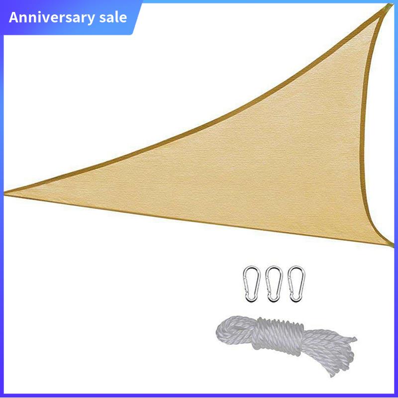 2X2x2 Meter Outdoor Window Shade Sail Breathable Triangular Extra Large Shade Sail Easy To Use