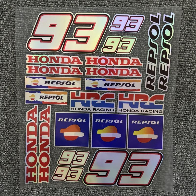 

Motorcycle Reflective Mstickers Decoration Stickers Waterproof Helmet Racing Decals Accessory Stickers For Honda Modification 93