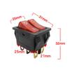 ON Off Switch Dual Boat Rocker Switch DPDT Functionality Dual Illuminated Rockers Compact Mini Rocker Switch Design Relay