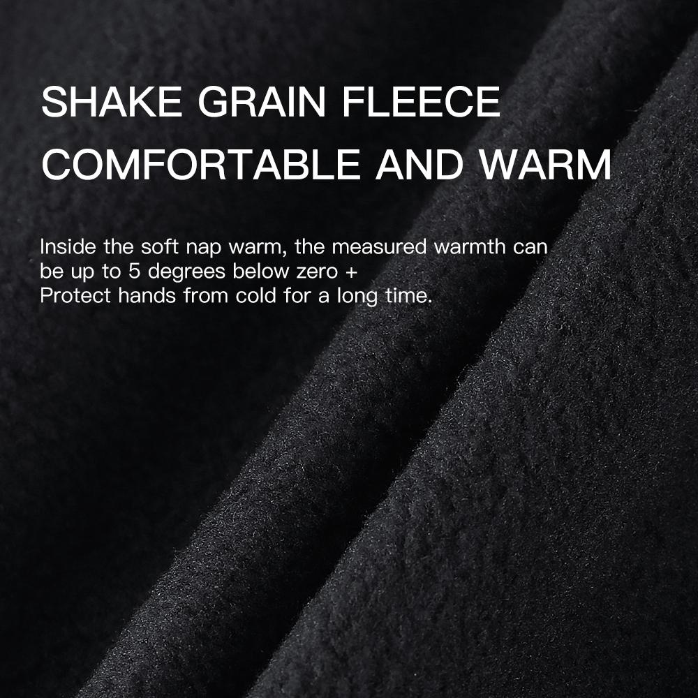 Toamnă Iarnă Mănuși Moto Bărbați Rezistent la vânt Anti-alunecare Ecran tactil cald pentru Muncă Mănuși Ciclism Schi Alpinism Negru