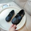 Mädchen Lederschuhe Rundzehen Einfache Kinder Ballerinas Mode Lässig Vielseitig Kind Prinzessin Hochzeitsfeier Schuhe Weichsohle