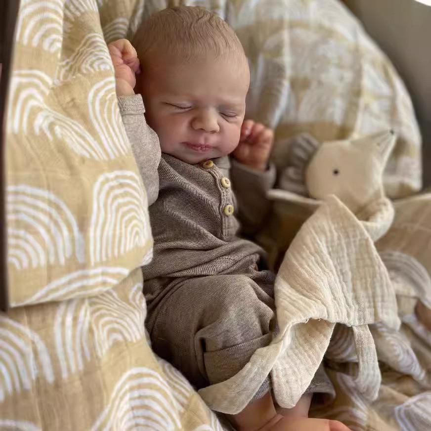 Bambola Rinata in Silicone Realistica Giocattolo Neonato Per Collezionisti E Bambini