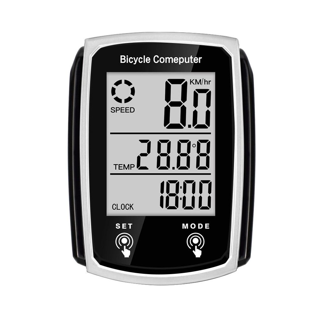 

High-quality Nightlight Mountain Bike Bike Speedometer CNC Bicycle Odometer 19 Functions Code Meter білий