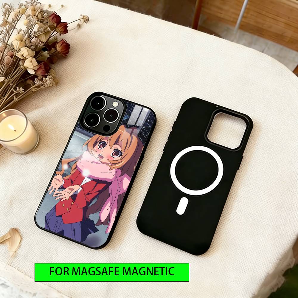 Toradora Phone Case For iPhone17,16,15,14,13,12,11 Plus,Pro Magnetic For Magsafe Wireless Charging