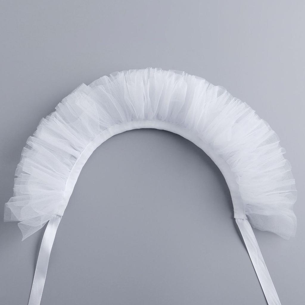 Detachable Ruff Collar Decorative Puff Collar for Costume Masquerades Party Cosplay Accessory Evening Dress Neckwear