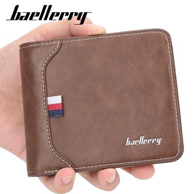 Erkek Moda Bifold Cüzdan Suni Deri Kart Sahibinin Çanta Cüzdan Erkek Hediyeler için