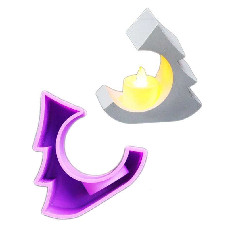 House Shap Holder Castings Mould Candlesticks Silicone Mould DIY Craft X3UC