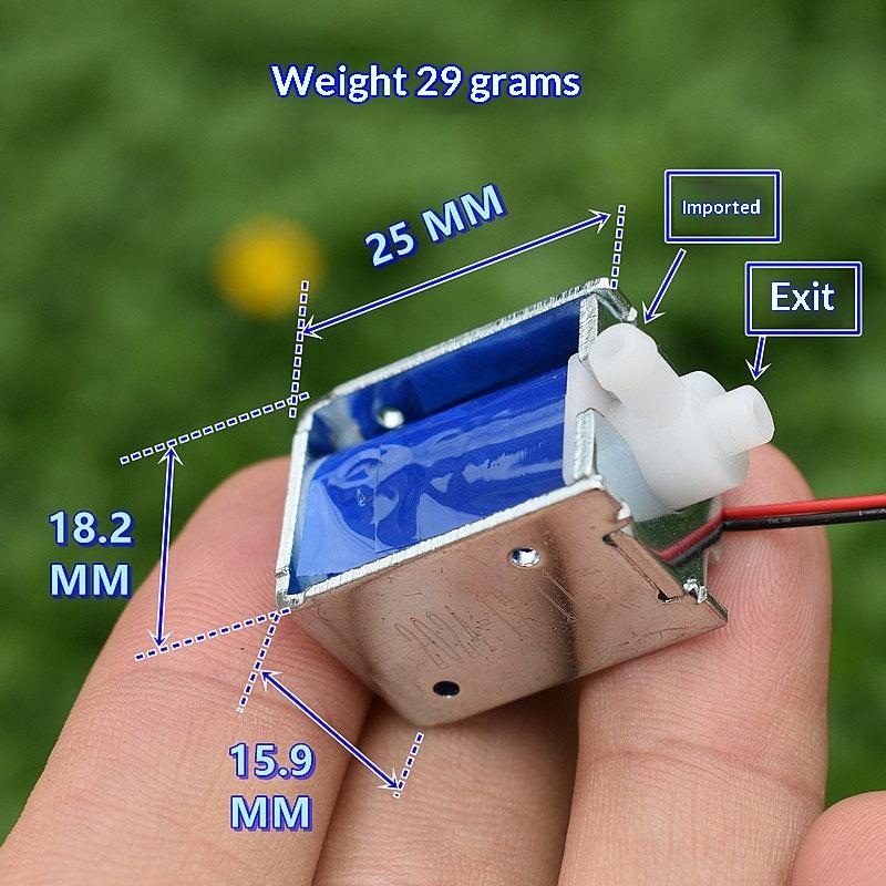 1/5 Stück Normalerweise Geschlossenes Mini-Luftmagnetventil DC 5V/6V Mikro 2-Wege-Ventil Elektrisch gesteuertes Ventil