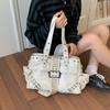 Bolso de Hombro de Cuero con Remaches Vintage para Mujer, Bolso de Mano Grande de Estilo Gótico Punk con Tachuelas Metálicas, Bolso Tote Casual de Viaje con Múltiples Bolsillos para el Viaje Diario