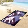Naruto Anime Uchiha Sasuke Print Beach Towel, Large Soft Quick Dry Towel for Beach Camping Swimming