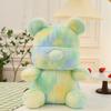 Violent colorful bear plush toy tie-dye teddy bear doll children's birthday gift activity