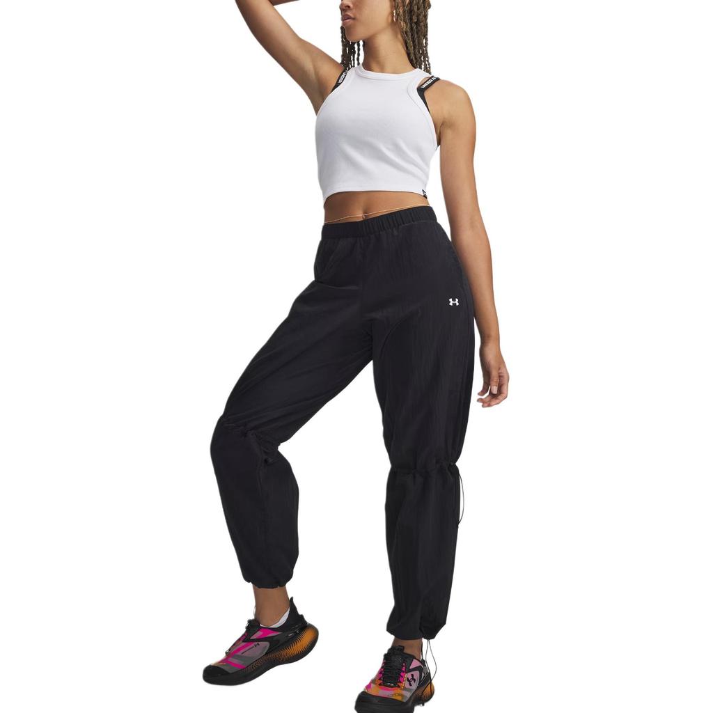 Under Armour Loose Fit Mid Rise Knit Joggers Women Bottoms 6009680-001