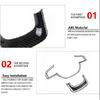 For -2024 Ram 1500 Carbon Fiber Steering Wheel Switch Trims Accessories