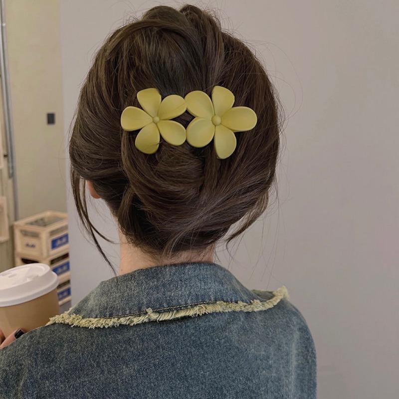Personality Double Flower Trendy Hair Clips Temperament Girls Hairpins New Hair Accessories 2024