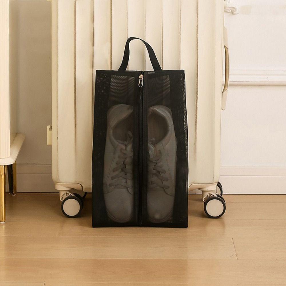 2Pcs Lightweight Mesh Shoes Bag Nylon Shoes Organizer Multi-functional Shoes Pouch  Outdoor Use