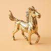 Brass Horse Figurine Sculpture, Animal Statue, Miniature Bronze Statue, Pure Copper Desktop Decoration