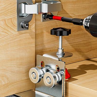 Morsetti per telaio di armadietti, supporto per montaggio di porte domestiche, utensili per lavorazione del legno, in acciaio inossidabile