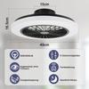 Ventilateur de plafond - NETTLIFE - 49x49x16.5cm - 40 W LED - 6 vitesses - Intensité variable