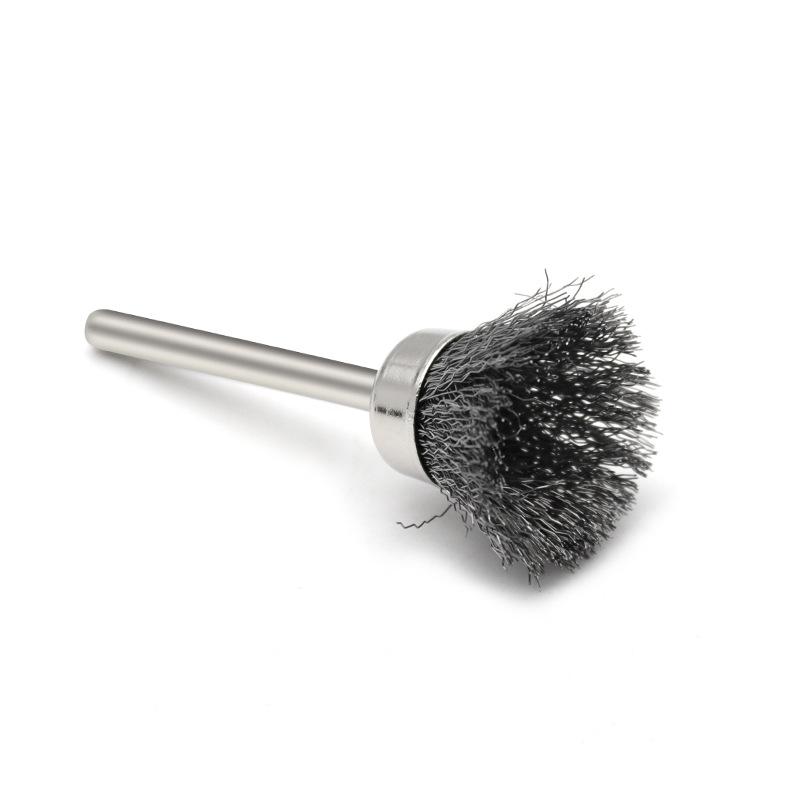 Steel Wire Brush for Rust Removal & Polishing - Compatible with Electric Tools