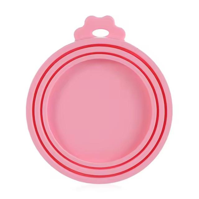 3 In 1 Reusable Food Storage Keep Fresh Tin Cover Cans Cap Pet Can Box Cover Silicone Can Lid Hot Kitchen Supply Mould Proof Hot