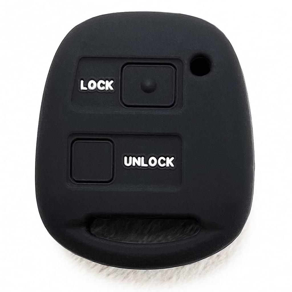 Silicone cover for keyless entry Black Vitz Estima Corolla Passo bB Auris Kluger Move Mira Tanto Hijet Atrai Mira Gino Boon for a perfect smooth