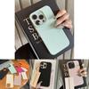 For Iphone 16e Rubber Cover With Stylish Litchi Texture And Shock Absorption