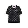 Fila Logo All Over Print Fashion Casual Round Neck T-Shirt Women T-Shirts Legendary-Blue F11W241410F-NV