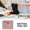 9Pairs Aluminum Circular Knitting Needle Set with Zippered Case, Aluminum Interchangeable Knitting Needle 3.0mm-6.0mm