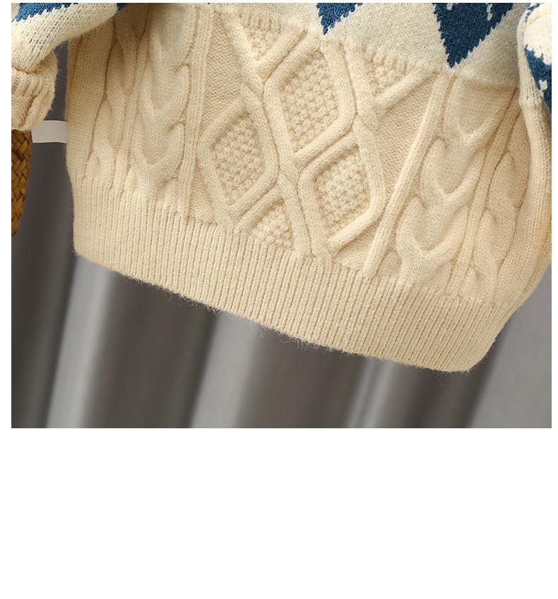 Kinder Farbblock Zopfmuster Pullover - Retro und modisch für Herbst/Winter