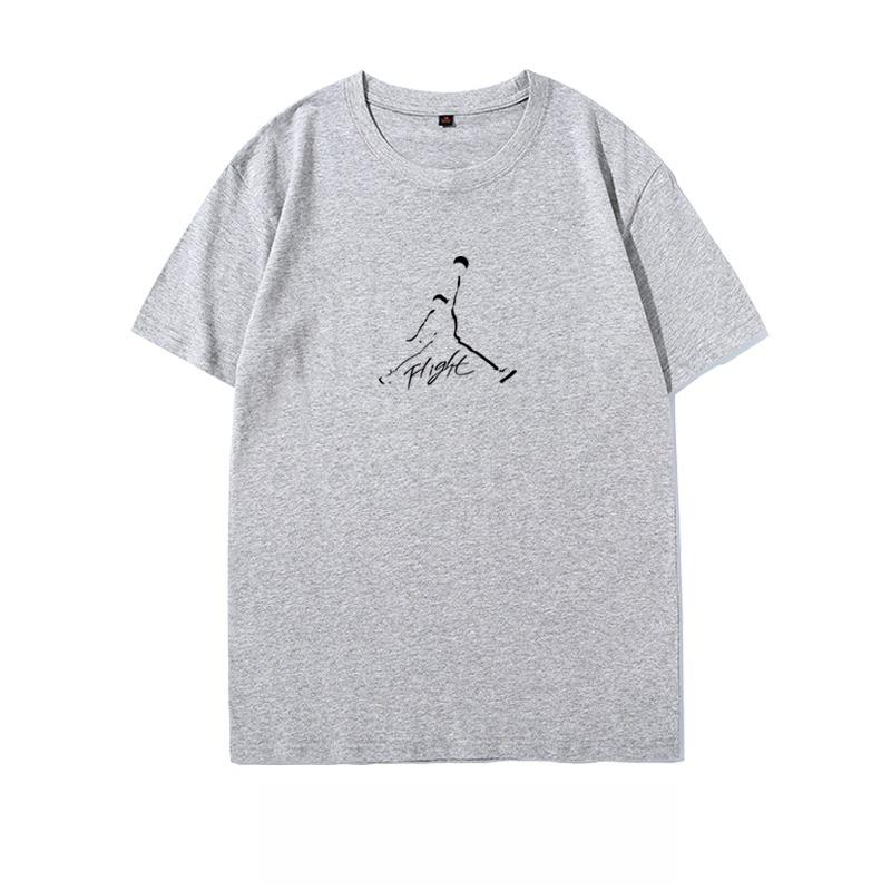 Basketball T-shirt Joint Flying Man Short-sleeved Loose Large Size Sports Fitness Casual Short-sleeved Comfortable