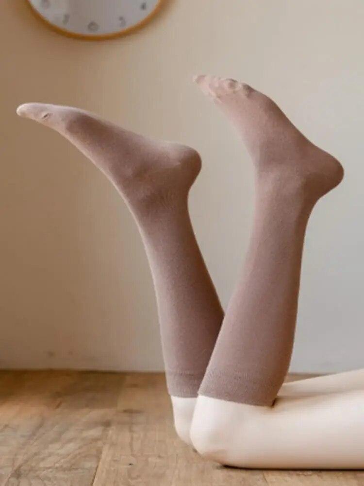 Bavlna byla tenká plastová JK Girl OverTthe Knee College Stylové punčochy