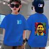 Sommer Kinder T-Shirt Kurzarm Messi Doppelseitiger Druck Lässig Mode Sport T-Shirt Top Kind Y2k Junge Mädchen Kleidung