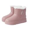 Winter Waterproof Women's Snow Boots Round Toe Platform Ladies Shoes Plush Padded Footwear