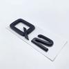 ABS Numbers Letters Q2 Q3 Q4 Q5 Q6 Q7 Q8 Emblem for Audi Q series Car Fender Trunk Rear Logo Sticker Black Silver Accessories