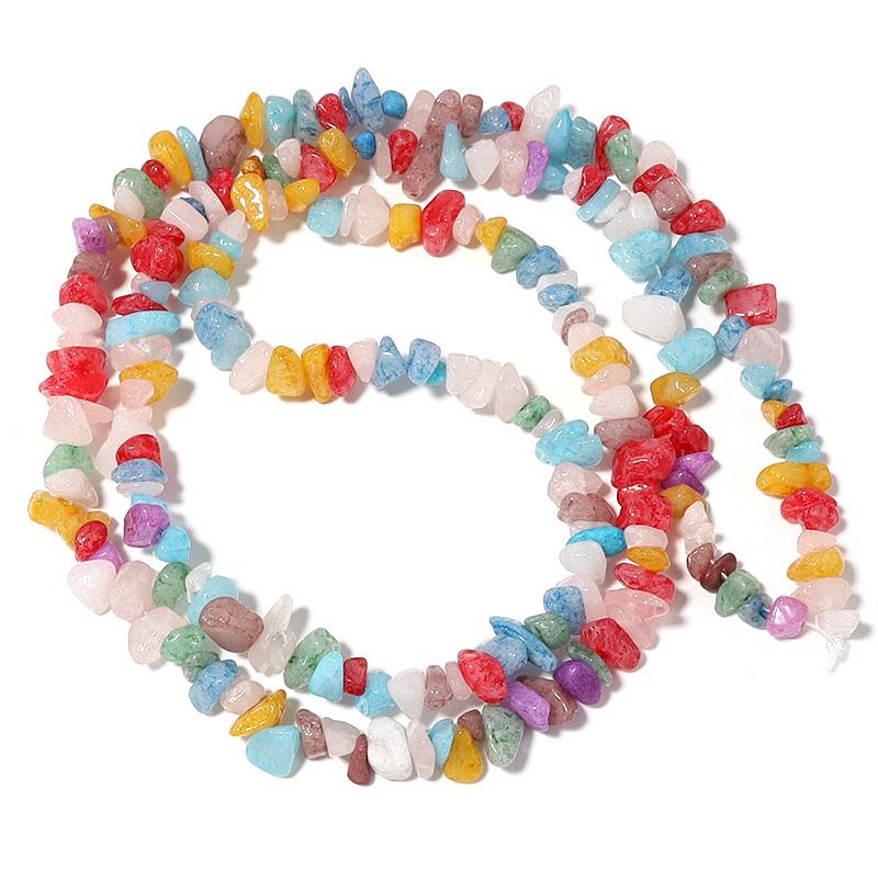 Natural Stone Beads Irregular Crystal Aquamarines Amethysts Gravel Chips Beads For Jewelry Making DIY Bracelet Necklace Accessor