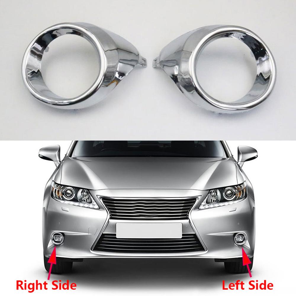 1 Pair Bumper Fog Light Trim Right & Left Fit For Lexus ES300h ES350 2013-2015