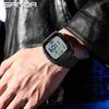 SANDA Fashion Men's Electronic Watch Multifunction Alarm Clock Luminous Waterproof Shockproof Sports Casual Watches for Man