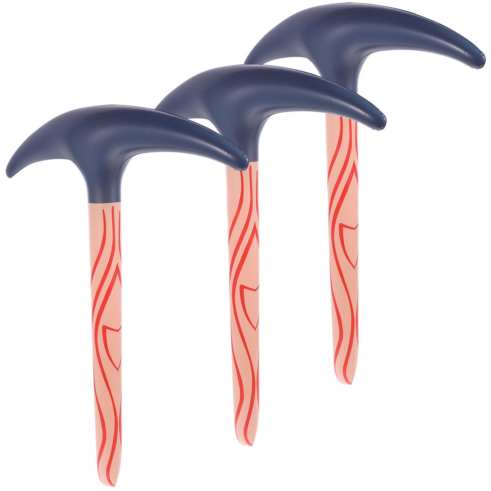 3pcs inflatable pickaxe PVC Pickaxe Toy Inflatable Pickaxe for Kids Inflatable Pool Props Halloween Party Favor Party Decoration