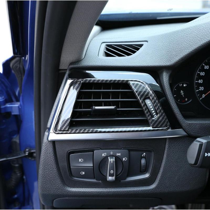 2x Carbon Fiber Style Side Air Vent Outlet Cover Trim fit for BMW 3 F30 F31 F34 F35 /4 F32 F33 F36