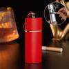 Portable Ashtray with Keychain Drawer Ash Holder Stainless Steel Cigarette Tray for Outdoor Car Travel Mini Ashtray Container